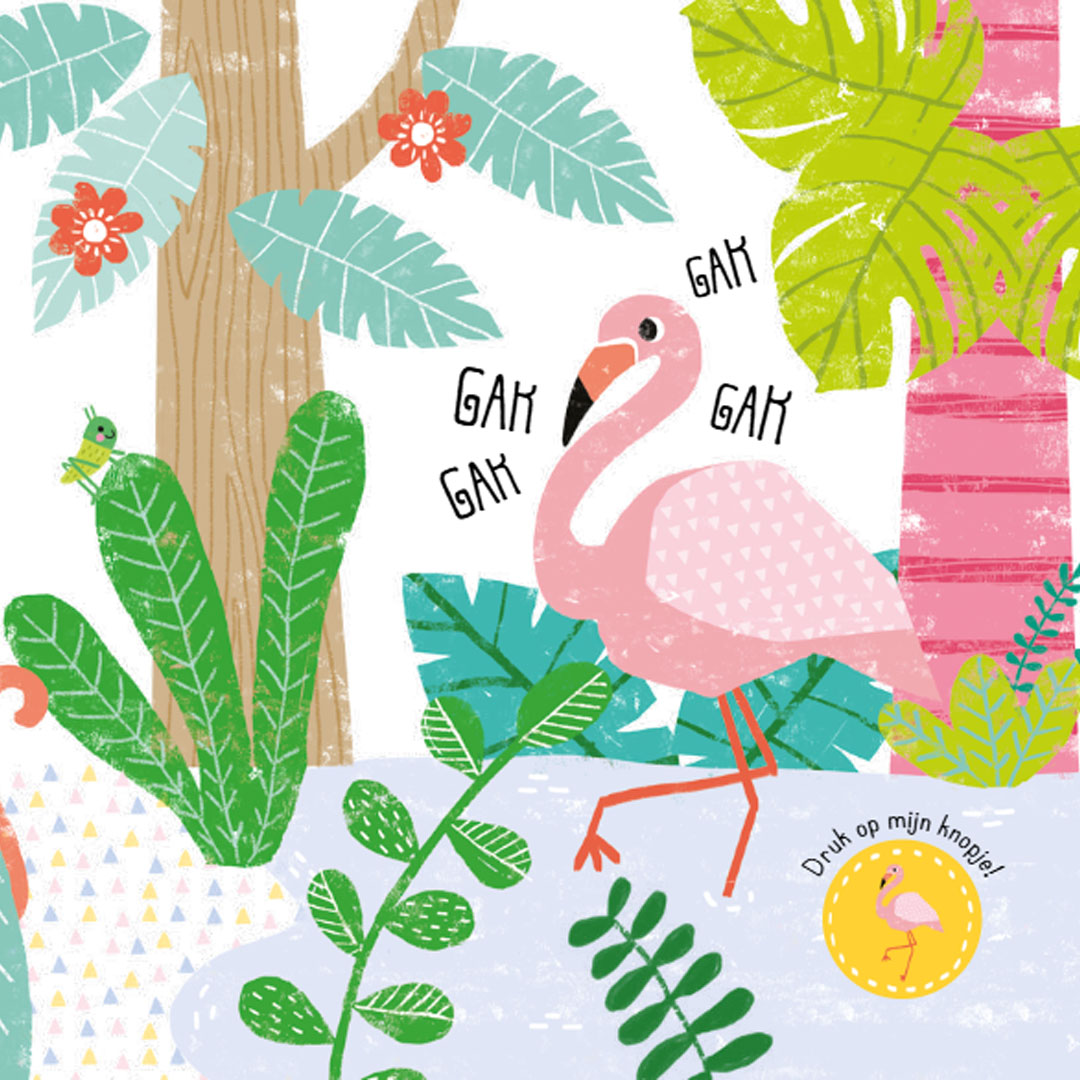Rebo geluidenboek luister mee in de jungle