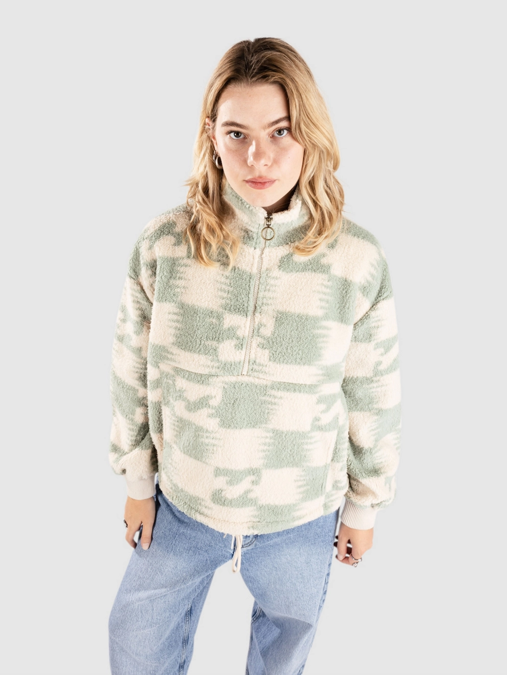 Billabong Time Off Zip Hoodie crystal cove