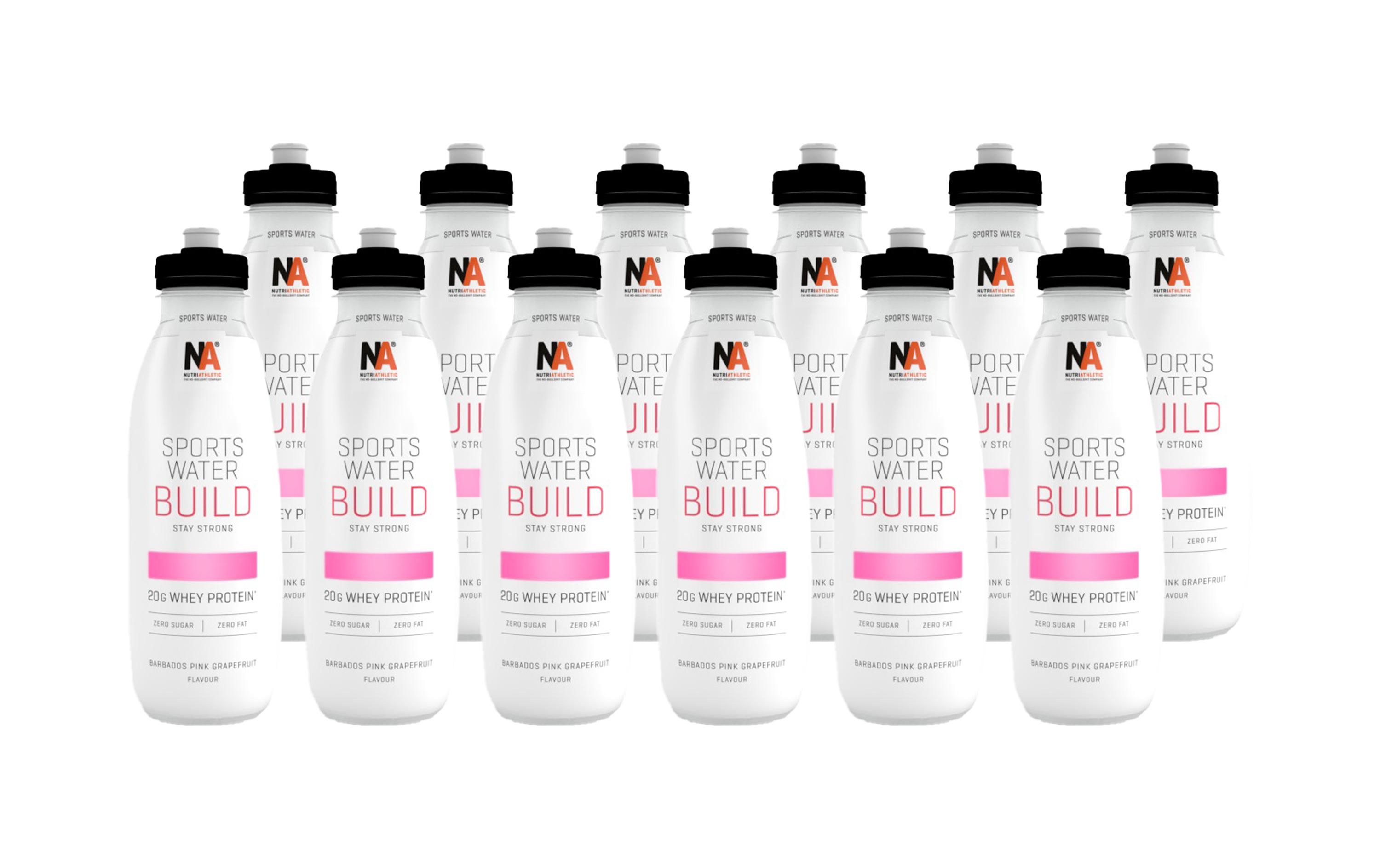 Sportgetränk Sports Water Build 12 x 500 mlFunktionsgetränk zur Steigerung der Muskelproteinsynthese