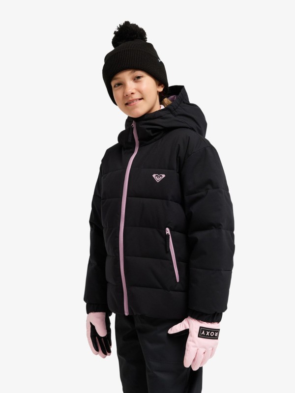 Snowyhill Puffy 10K Veste de snow technique Noir Fille 8-16 ans