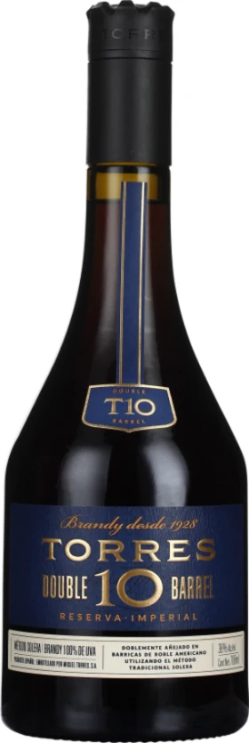 TORRES BRANDY 10 RESERVA IMPERIAL DOUBLE BARREL 70CL