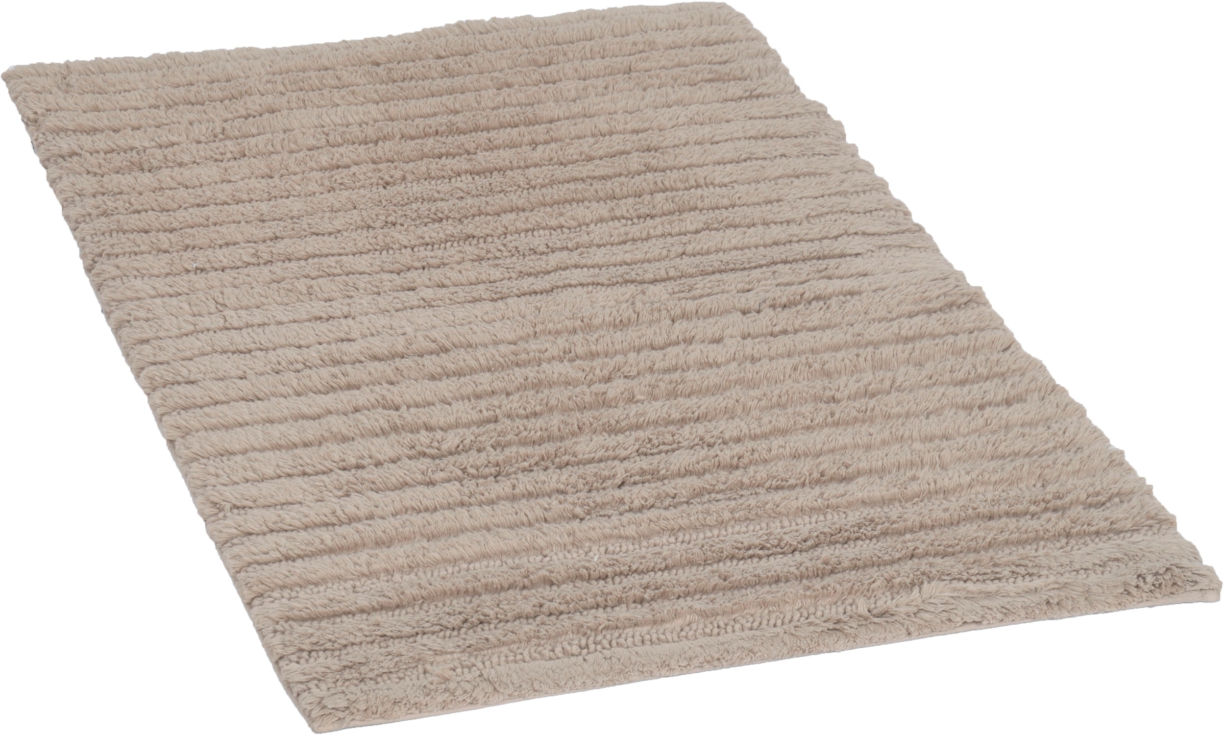 TOM TAILOR HOME Badematte »Cotton Stripes« Höhe 20 mm rutschhemmend beschichtet fussbodenheizungsgeeignet | strapazierfähig Uni Farben, gestreift, reine Baumwolle, Hoch-Tief Effekt