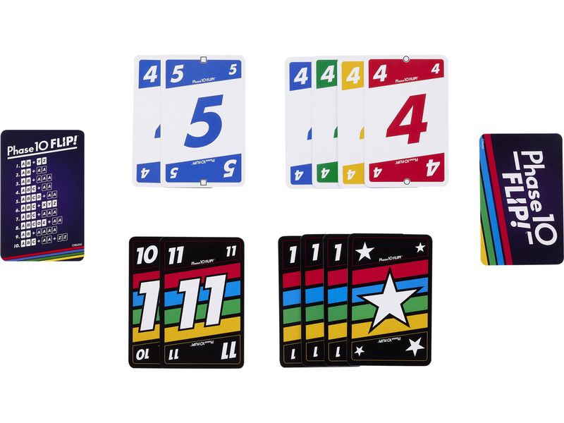 Mattel Spiele Phase 10 Flip Dynamisches Kartenspiel für die ganze Familie