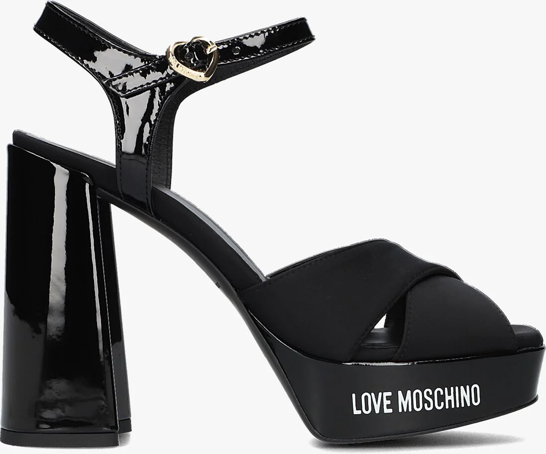 LOVE MOSCHINO zwarte love moschino sandalen ja1605