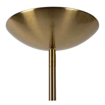 Lucide vloerlamp Zenith messing dimbaar