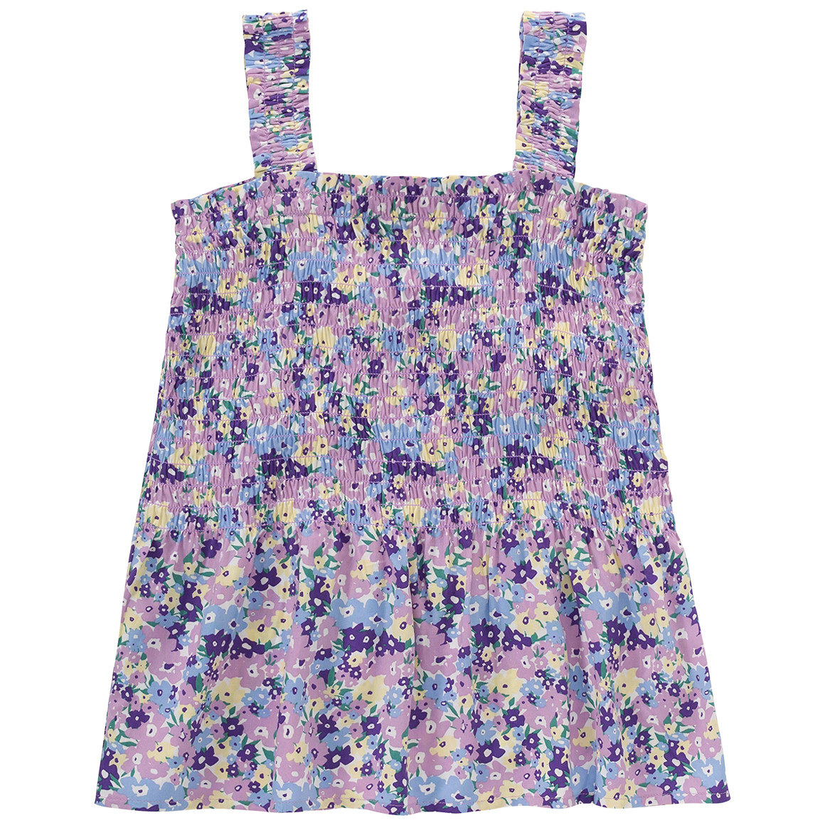 Beatwear Mädchen Blusen-Top mit Blumen allover helllila / hellblau / lila