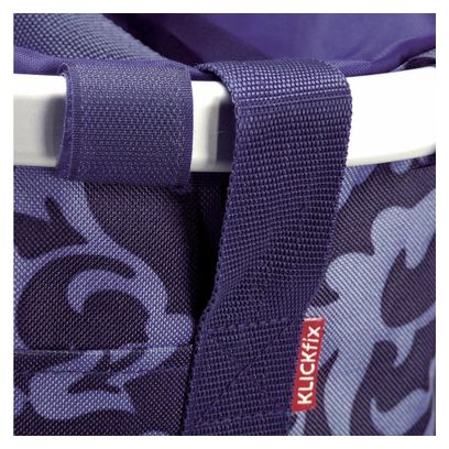 Sacoche de Guidon Klickfix Bikebasket Baroque Bleu