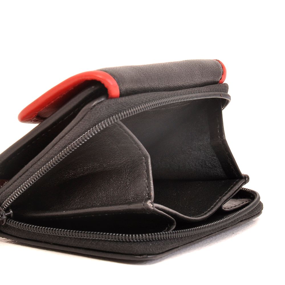 Berba Soft Portemonnee Black – Red
