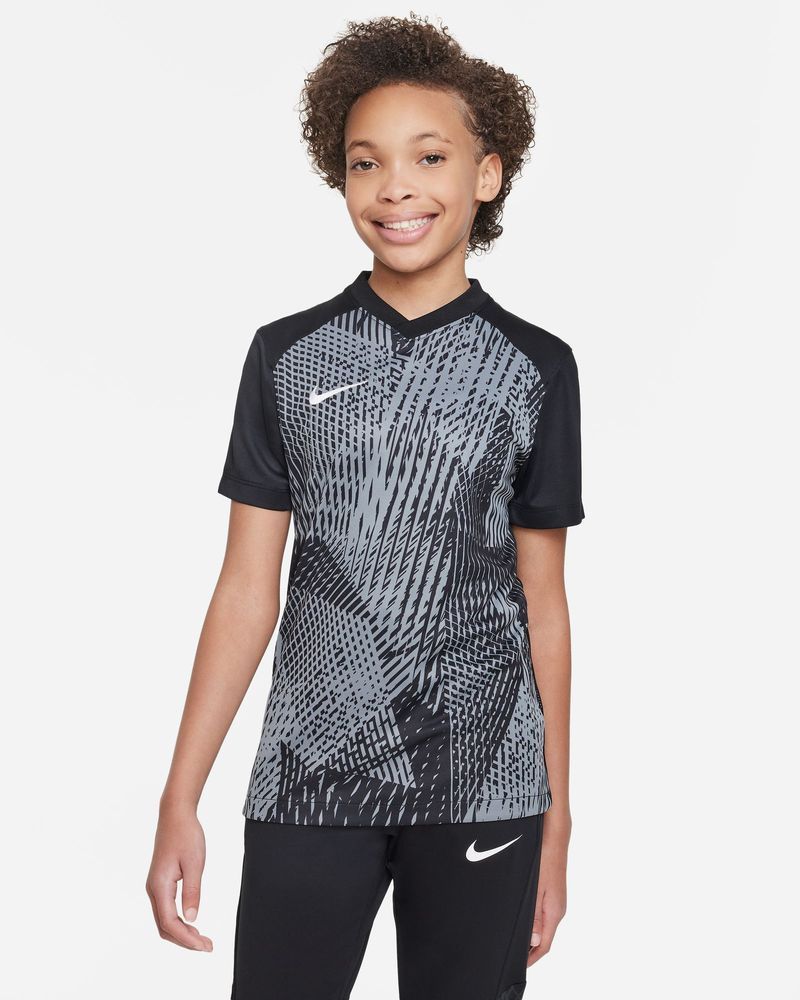 Maillot de football Nike Precision VI Noir pour enfant