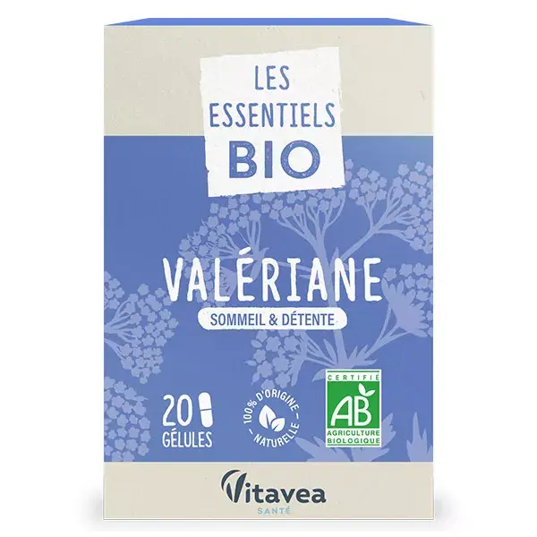 Nutrisanté Vitavea Les Nutri'Sentiels Valeriana Orgânica 20 cápsulas