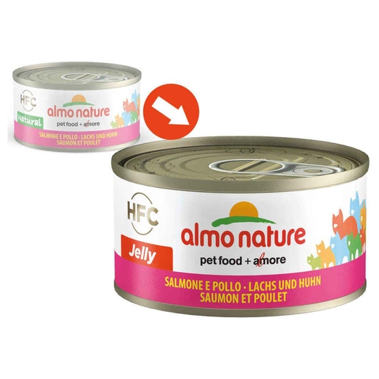 Boite pour chat : Saumon et Poulet 70 g