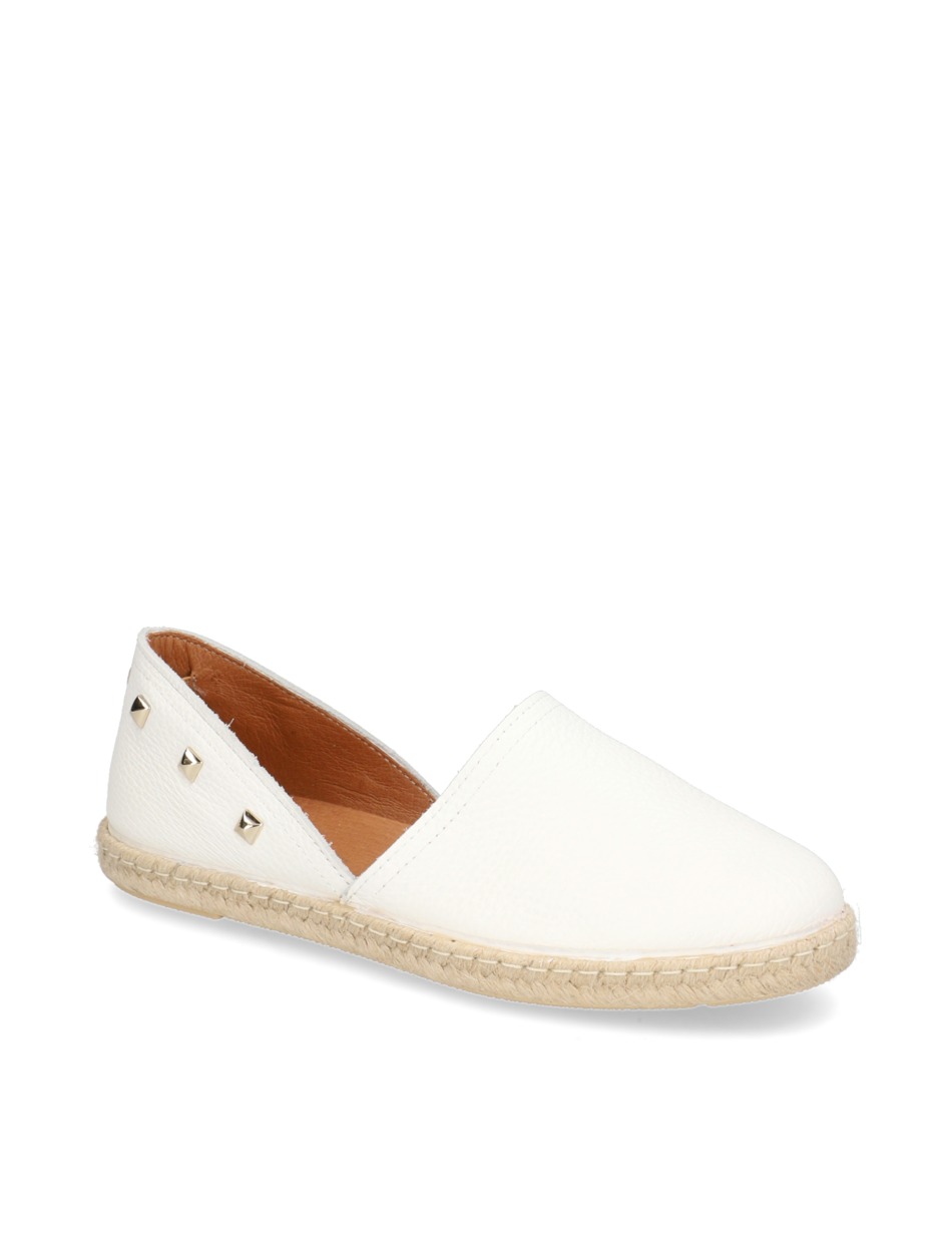 Glattleder Espadrille