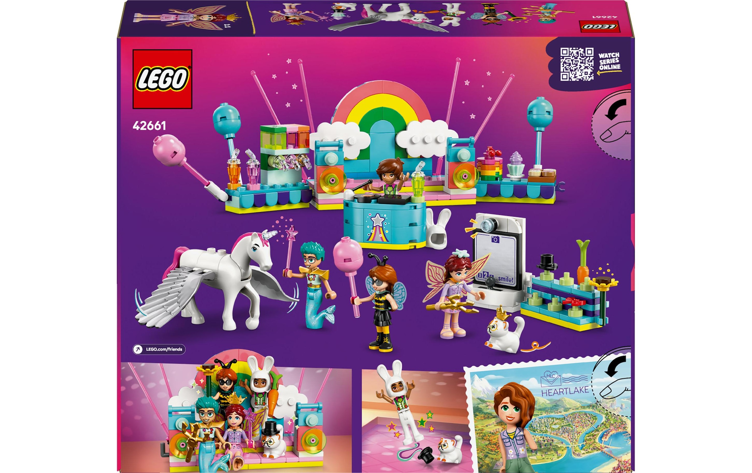 LEGO® Spielbausteine »Friends Kostümparty mit Einhorn und Fee 42661«