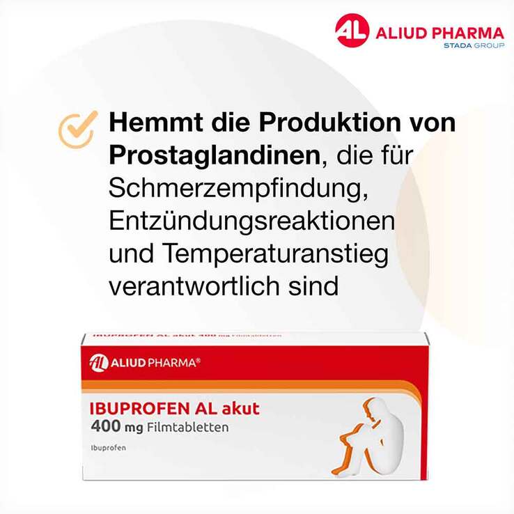 IBUPROFEN AL akut 400 mg Filmtabletten, 50 St