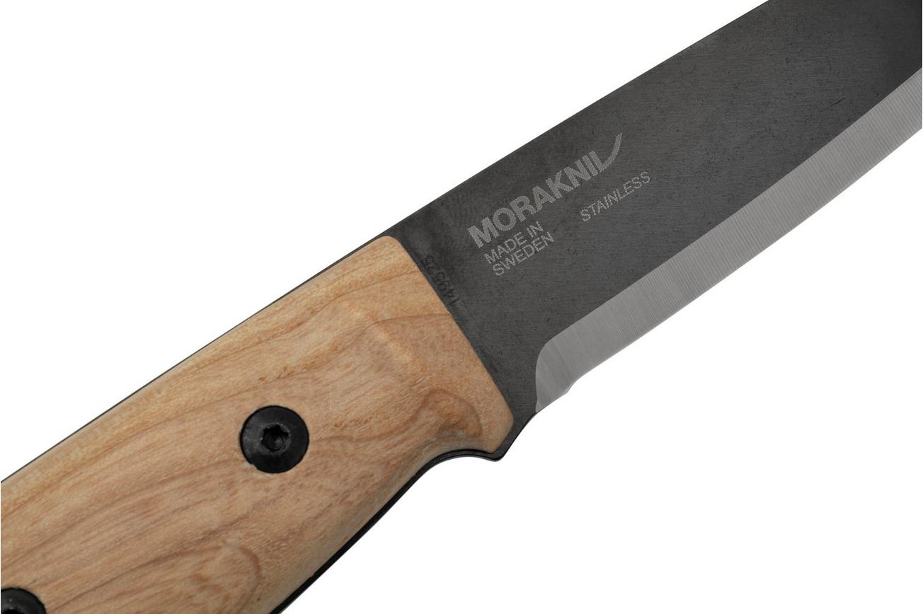 Morakniv Finn 14083 Ash Wood, Black Blade, bushcraftmes