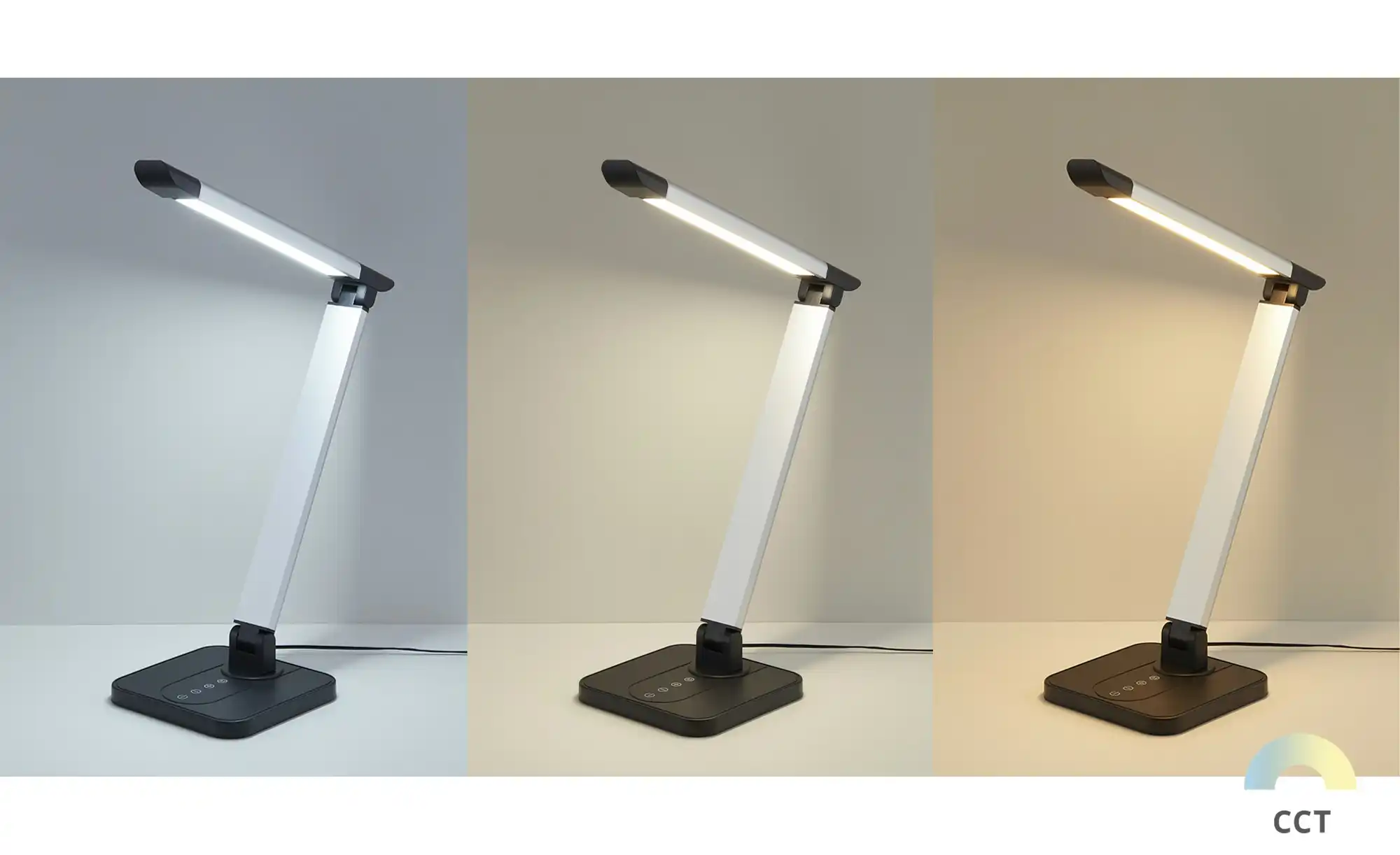 KHG LED-Tischleuchte, 1-flammig, Alu/schwarz