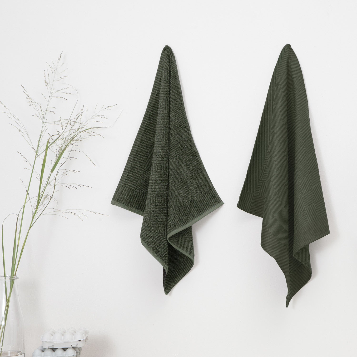 DDDDD theedoek cisis groen 60 x 65 cm