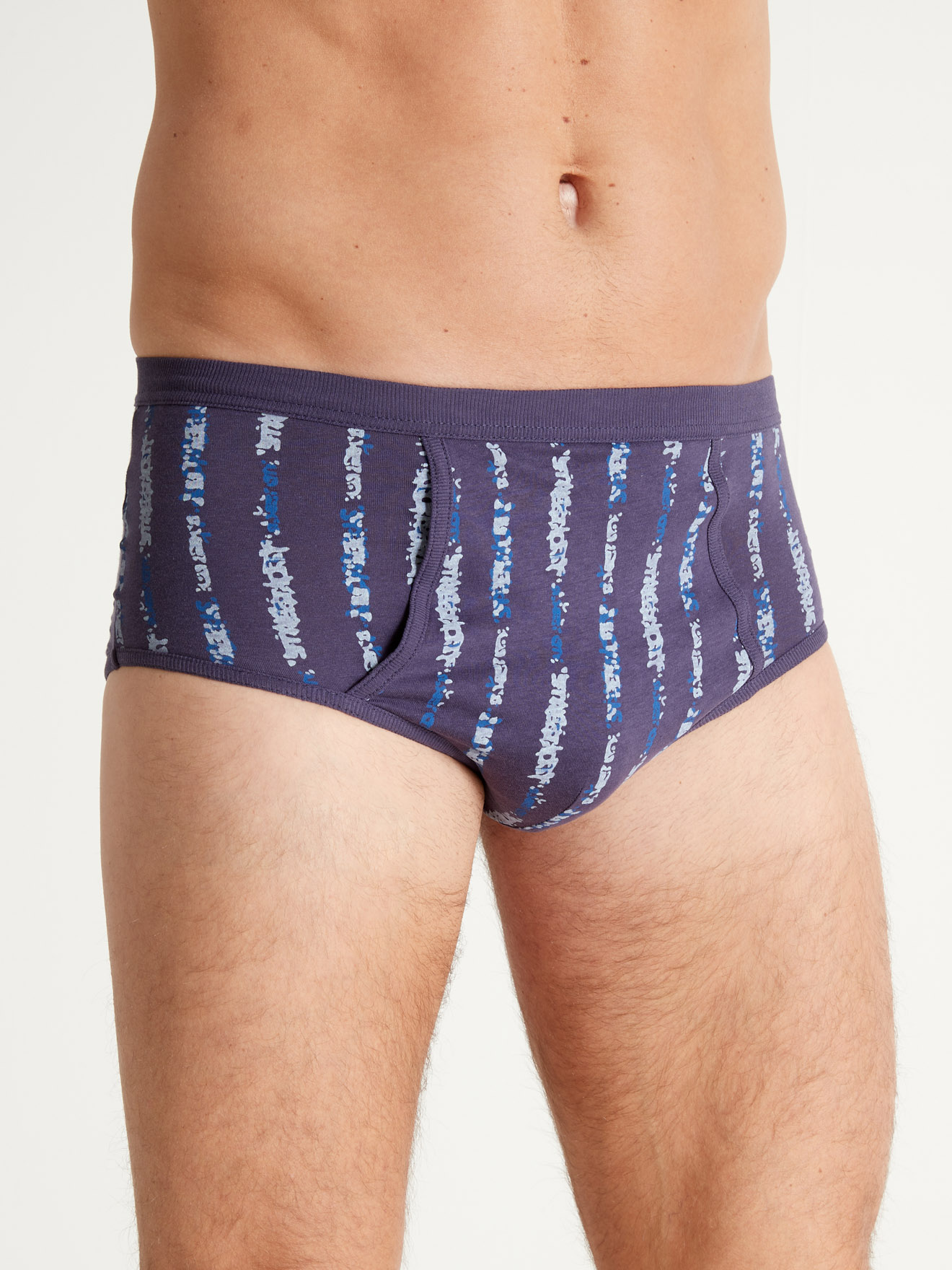 Lot de 4 slips hauts ouverts pur coton