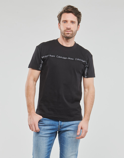 Calvin Klein Jeans - LOGO TAPE TEE - Noir