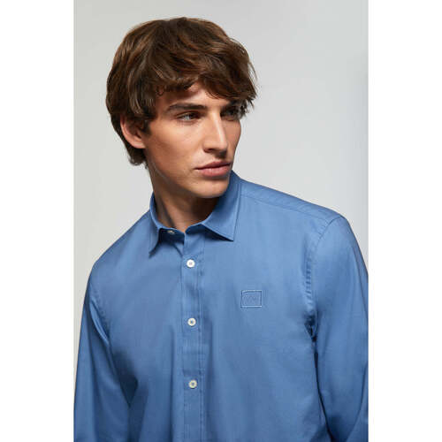 Polo Club - BLOCK FRAME OXFORD SHIRT Azul