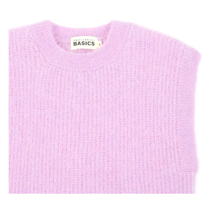 SMALLABLE BASICS Pull Fille Sans Manches Alpaga | Lilas
