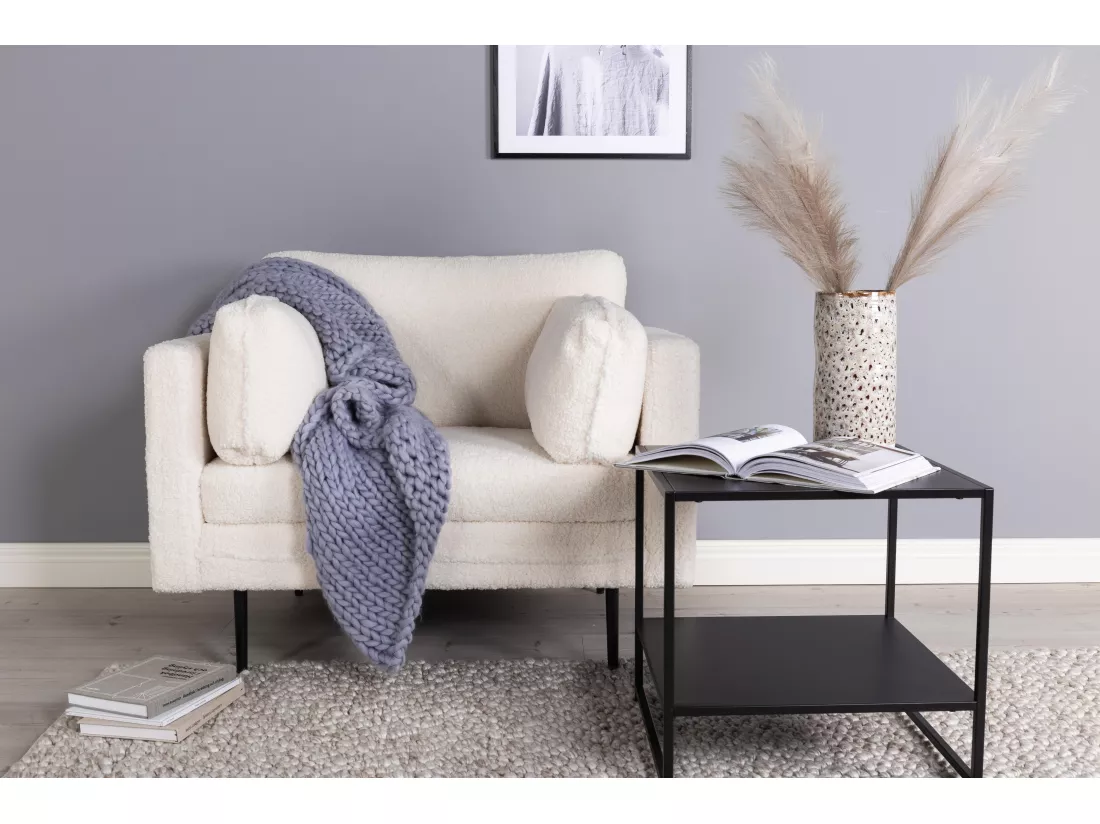 Fauteuil BOOM AC 1NOS 110x86x84 Blanc