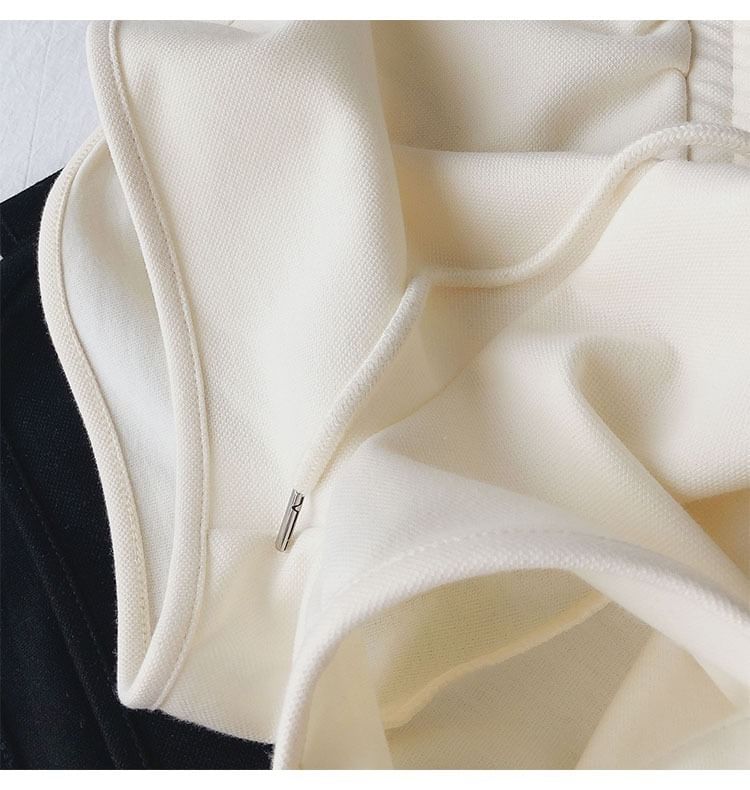 deersweeti - Sweatshorts met trekkoord in de taille en effen paneel