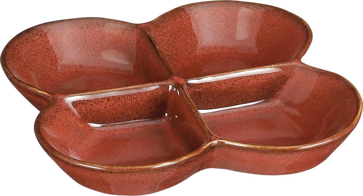 Mica Decorations schaal Rhea bruin D 20 H 2 cm