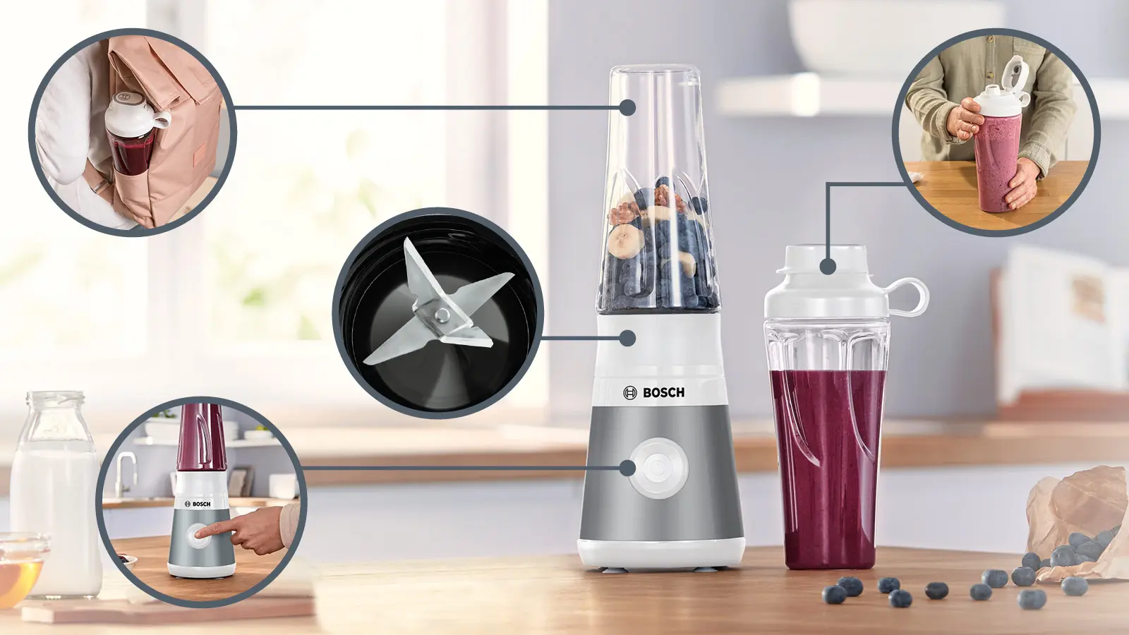 Serie 2 Blender VitaPower 450 W Zilver