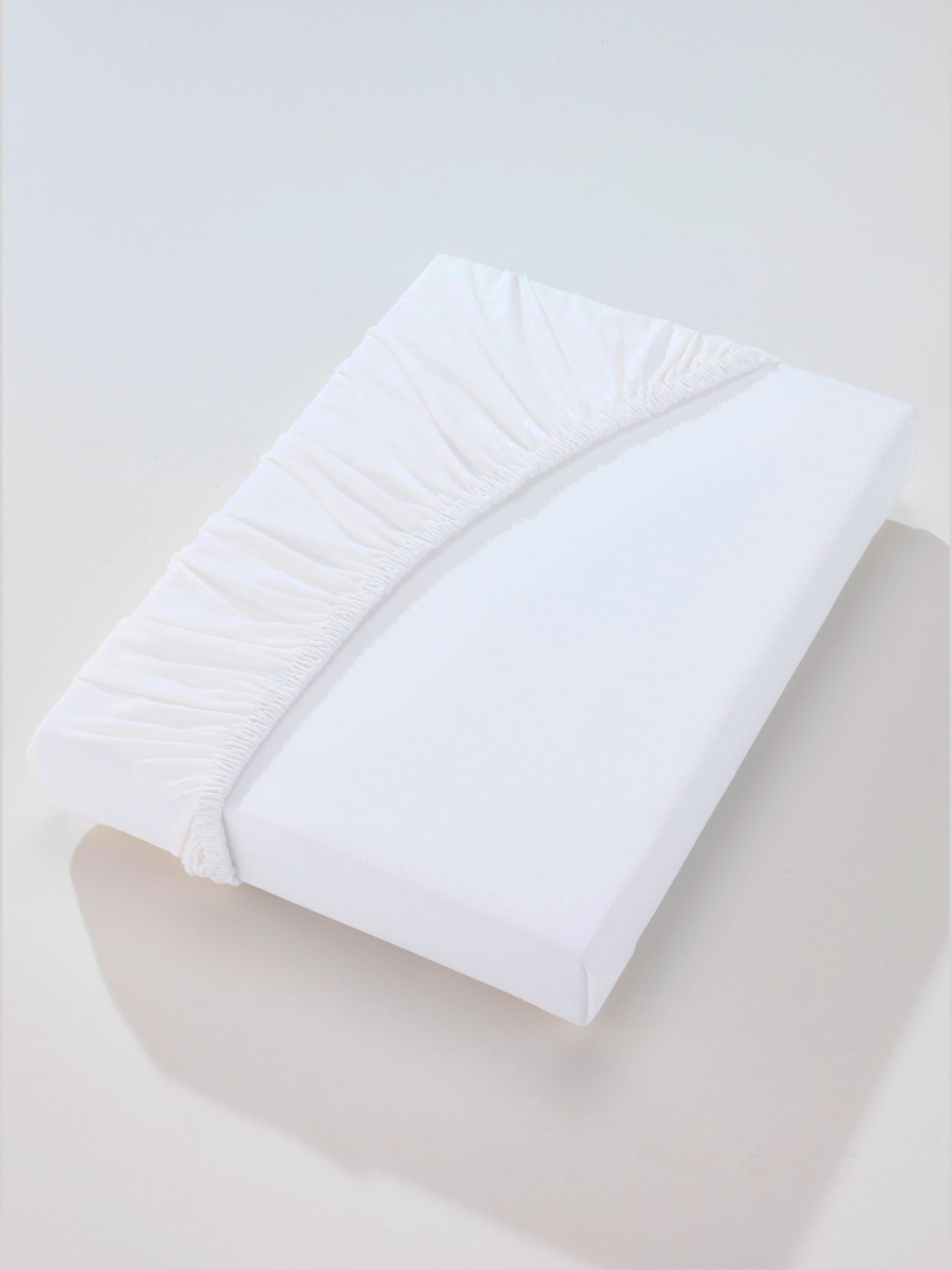 Drap-housse jersey fin maco à repassage superflu