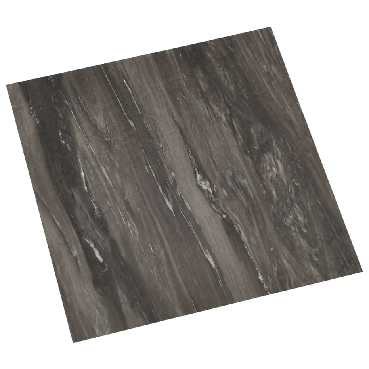 vidaXL Dalles de plancher autoadhésives - Gris foncé