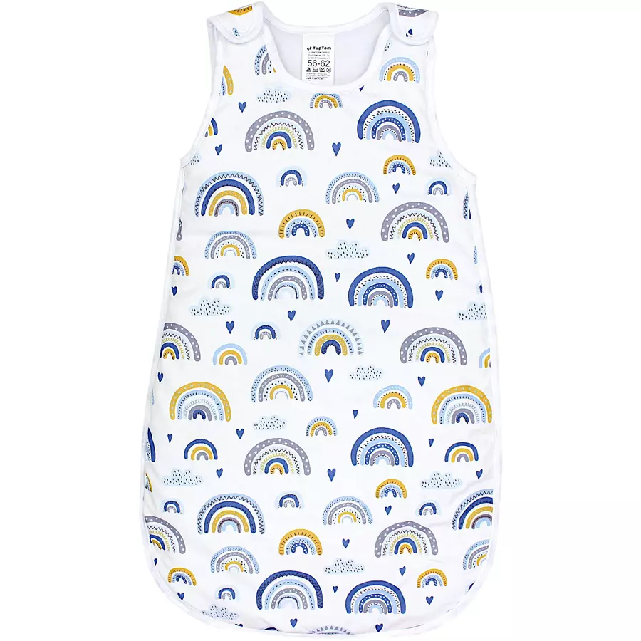 TupTam Baby Ganzjahres Schlafsack Wattiert blaugelb