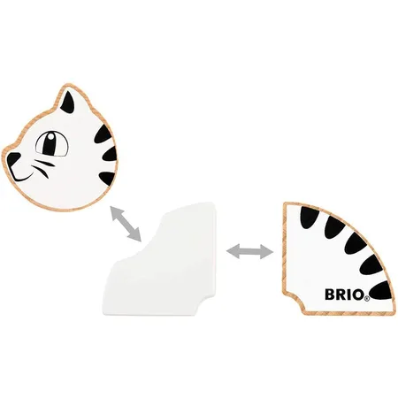 BRIO Magnet-Tiere Hund u. Katze