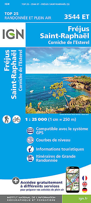 IGN - TOP25 3544ET FREJUS 1 25 000