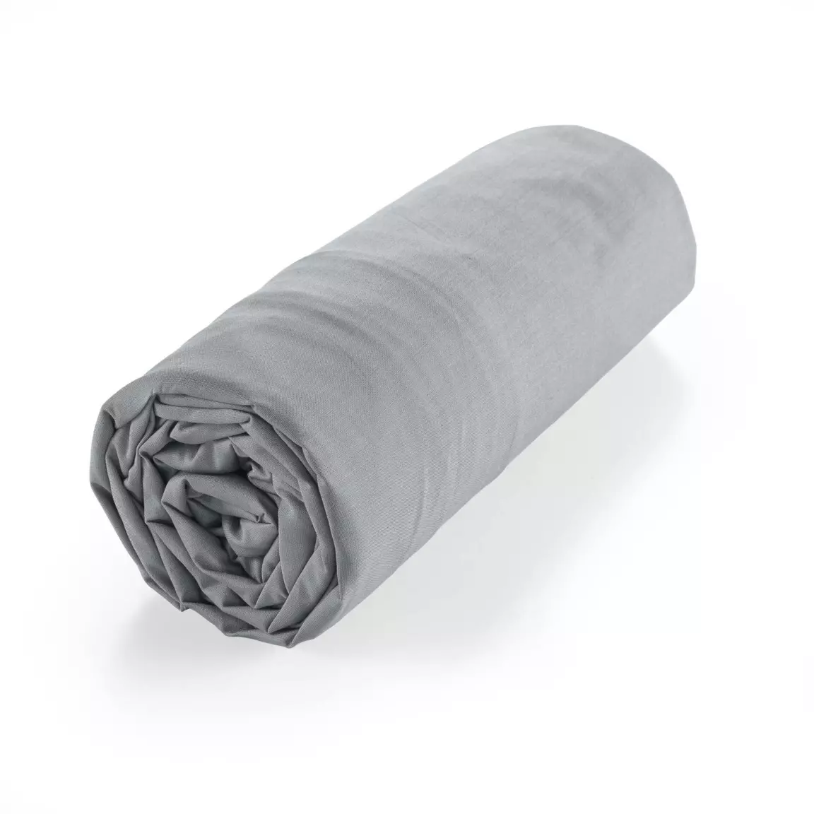 Drap housse coton bio (90 x 190 cm) Biolina Gris