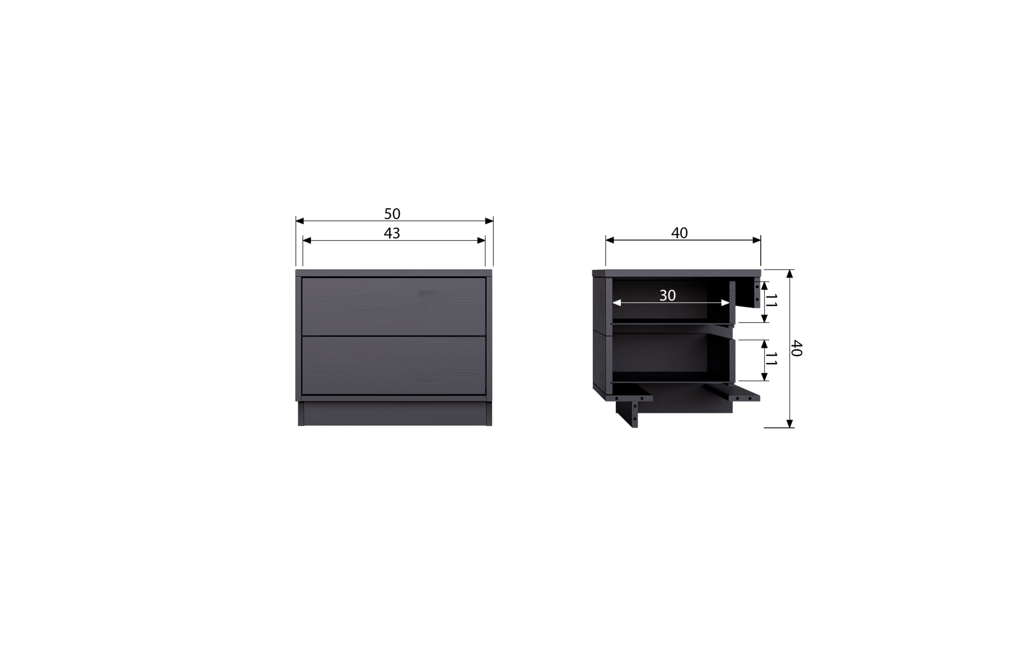 WOOOD Exclusive tv Meubel Finca Tv Meubel Finca 50cm