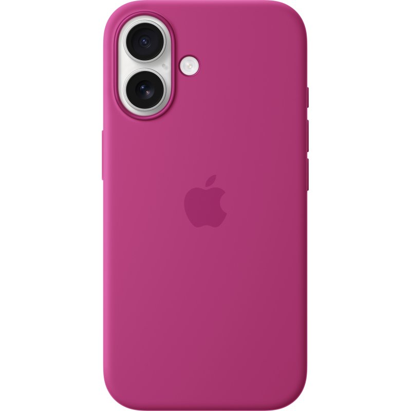 Apple Coque en silicone avec MagSafe pour iPhone 16 - Fuchsia