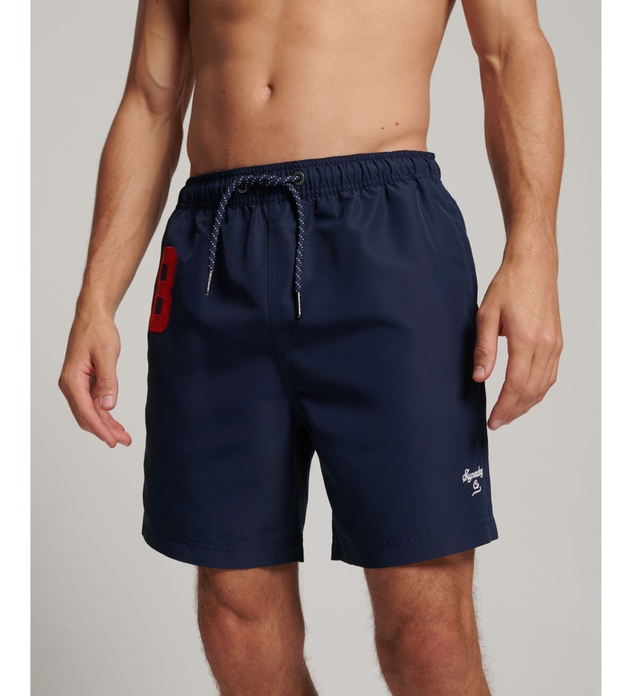 Maiô Superdry Polo feito com material marinho reciclado