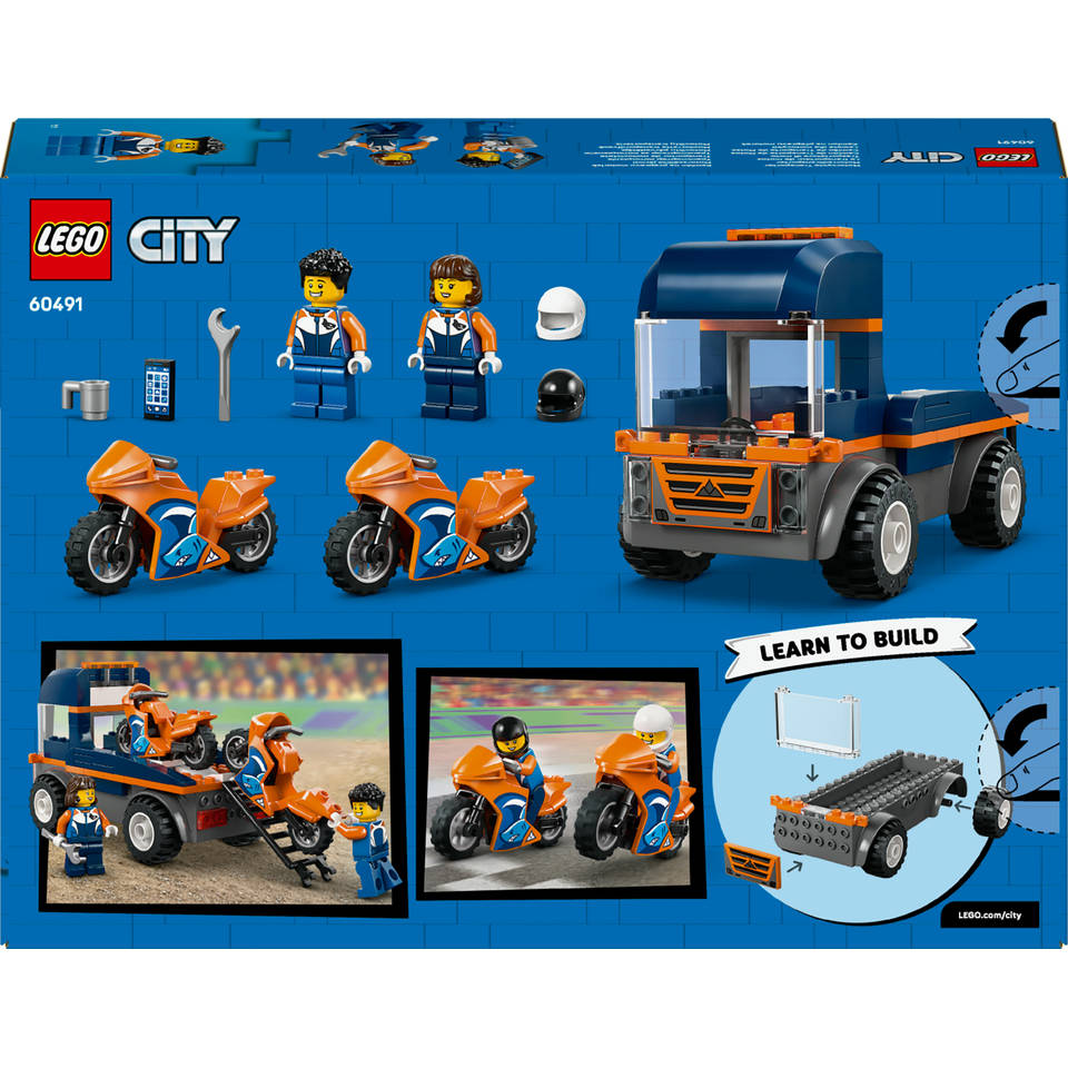 LEGO City transportwagen voor motoren 60491