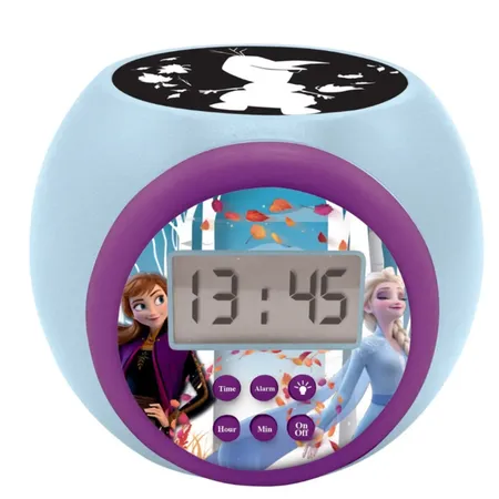 Waiky Projector-Wecker Disney Frozen 2 Anna Elsa mit Schlummerfunktion und Weckfunktion