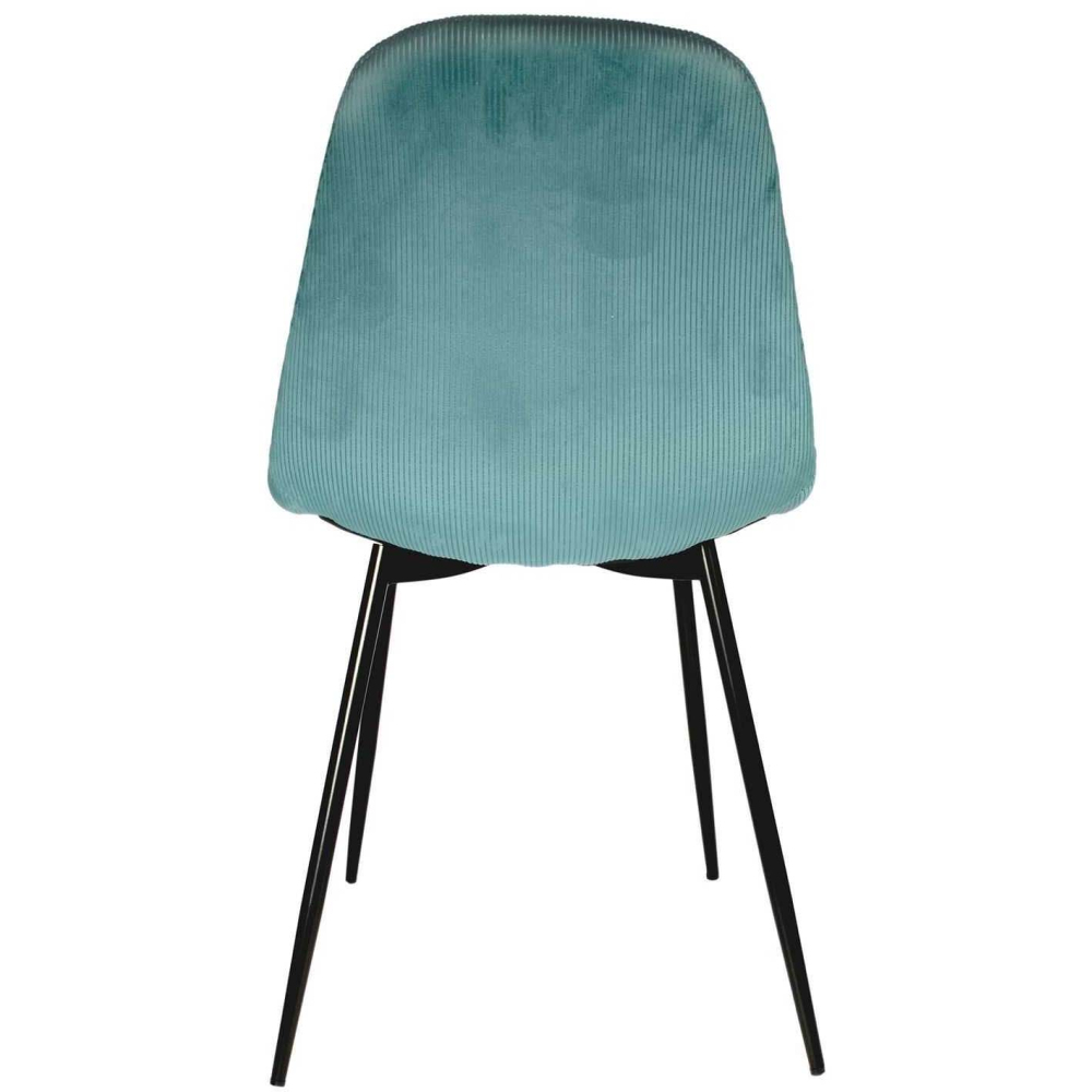 Chaise en velours côtelé giulia (lot de 2)