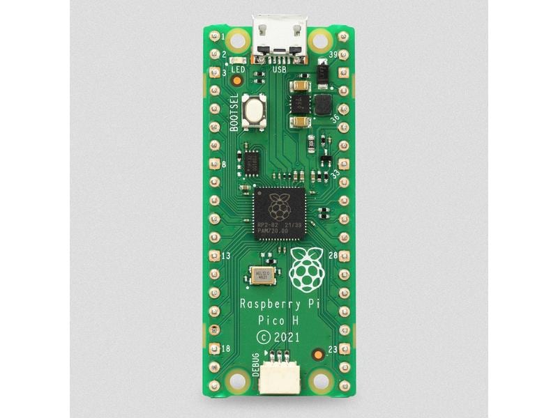 Raspberry Pi Entwicklerboard Raspberry Pi Pico H Rev3 264 K Singleboard Computer mit Pin Header