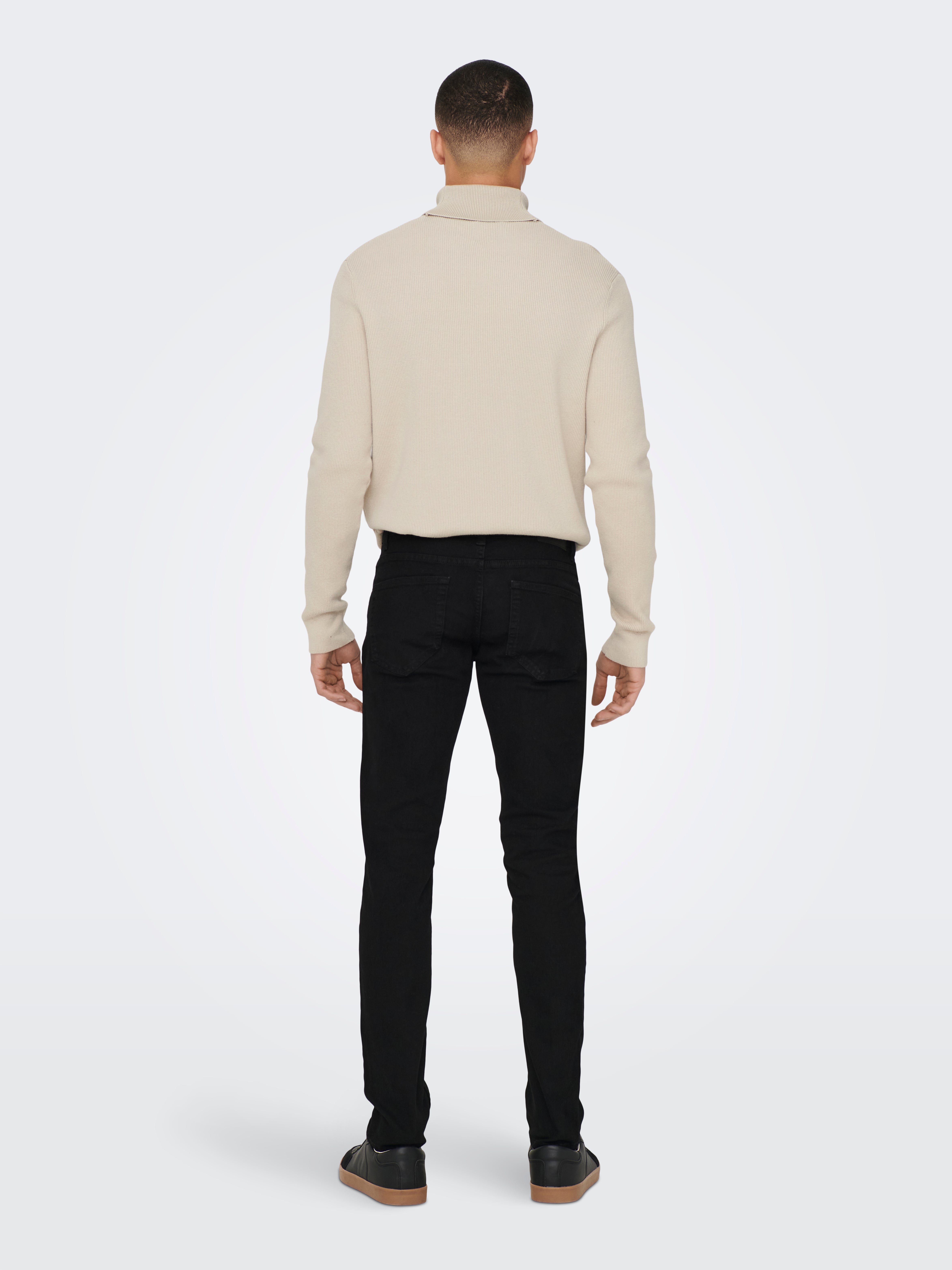 ONSLOOM Mittlere Taille Slim Fit Jeans Black Denim