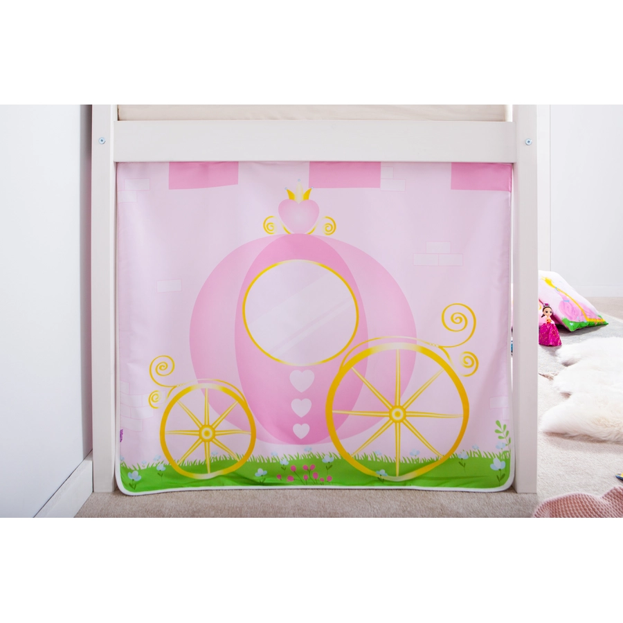 TICAA Hochbett Prinzessin Liora Kiefer weiß Weiß
