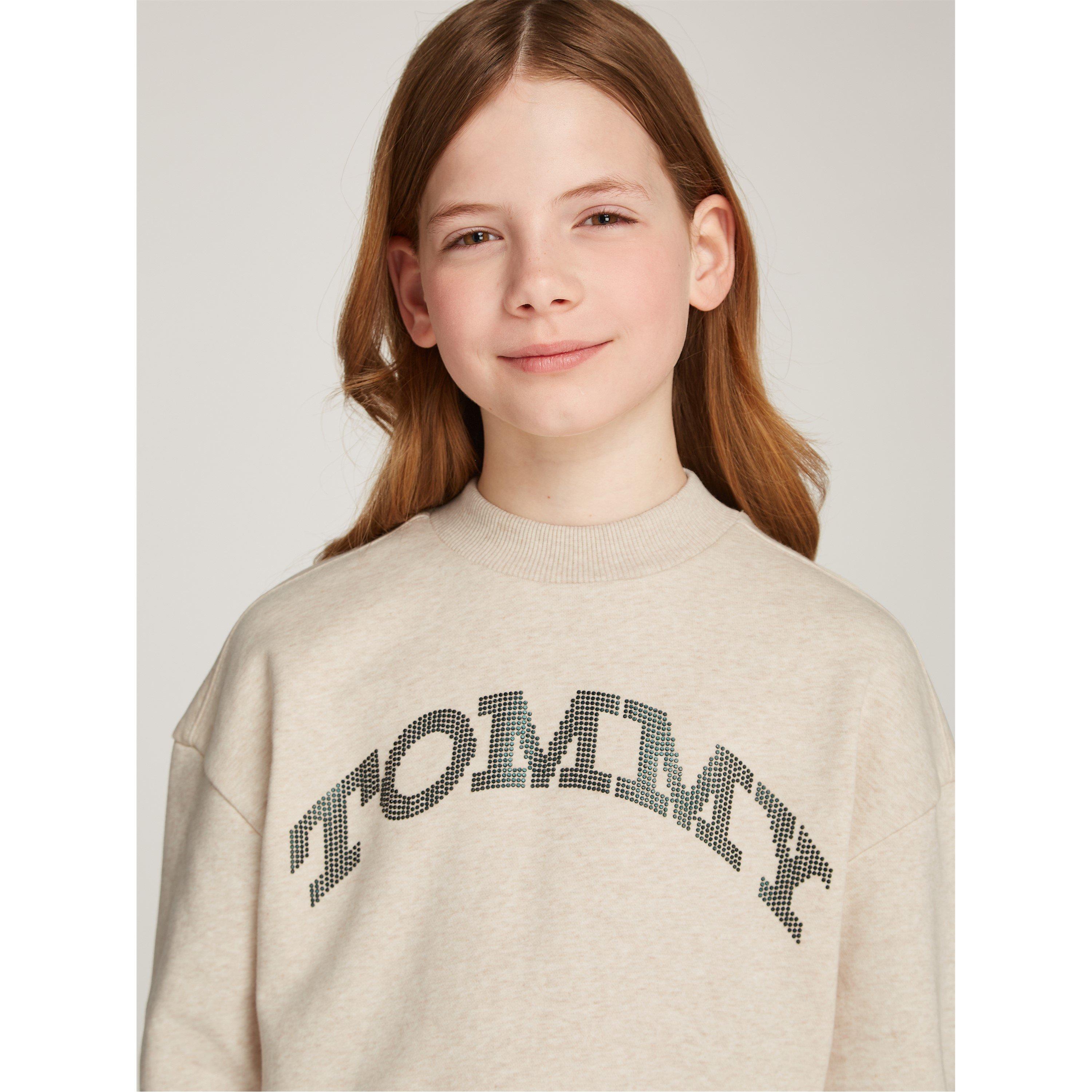Tommy Hilfiger Dot Foil Crew Neck Sweatshirt Juniors