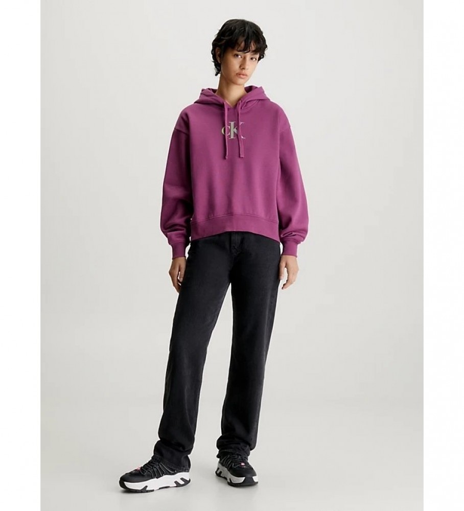 Suéter Calvin Klein Jeans Oversized lilás
