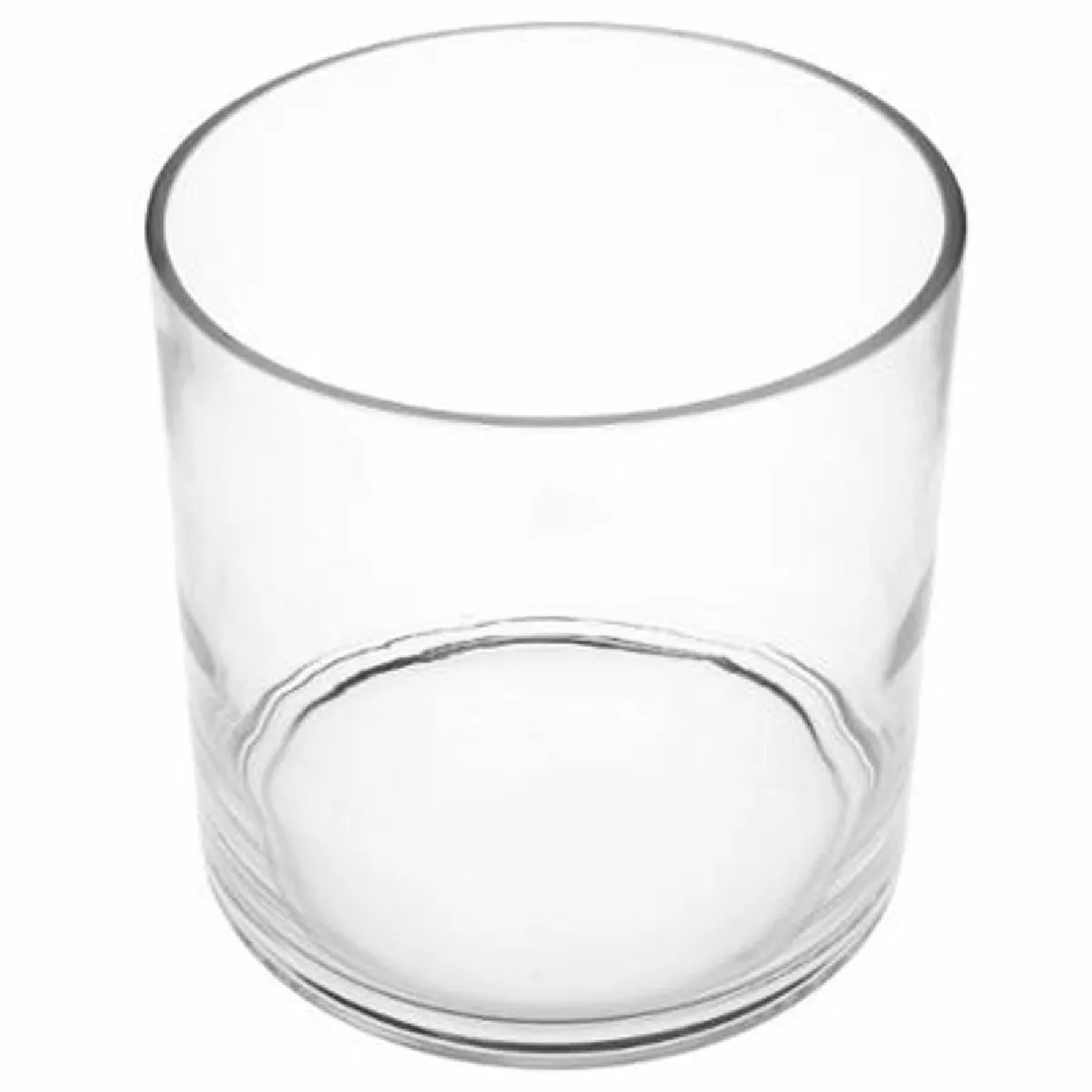Vase Cylindre Verre 18 cm Transparent