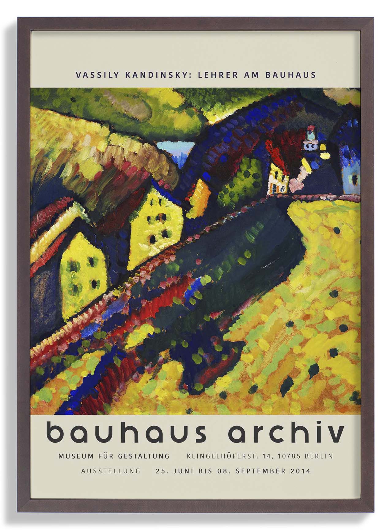 Häuser in Murnau von Wassily Kandinsky Ausstellung