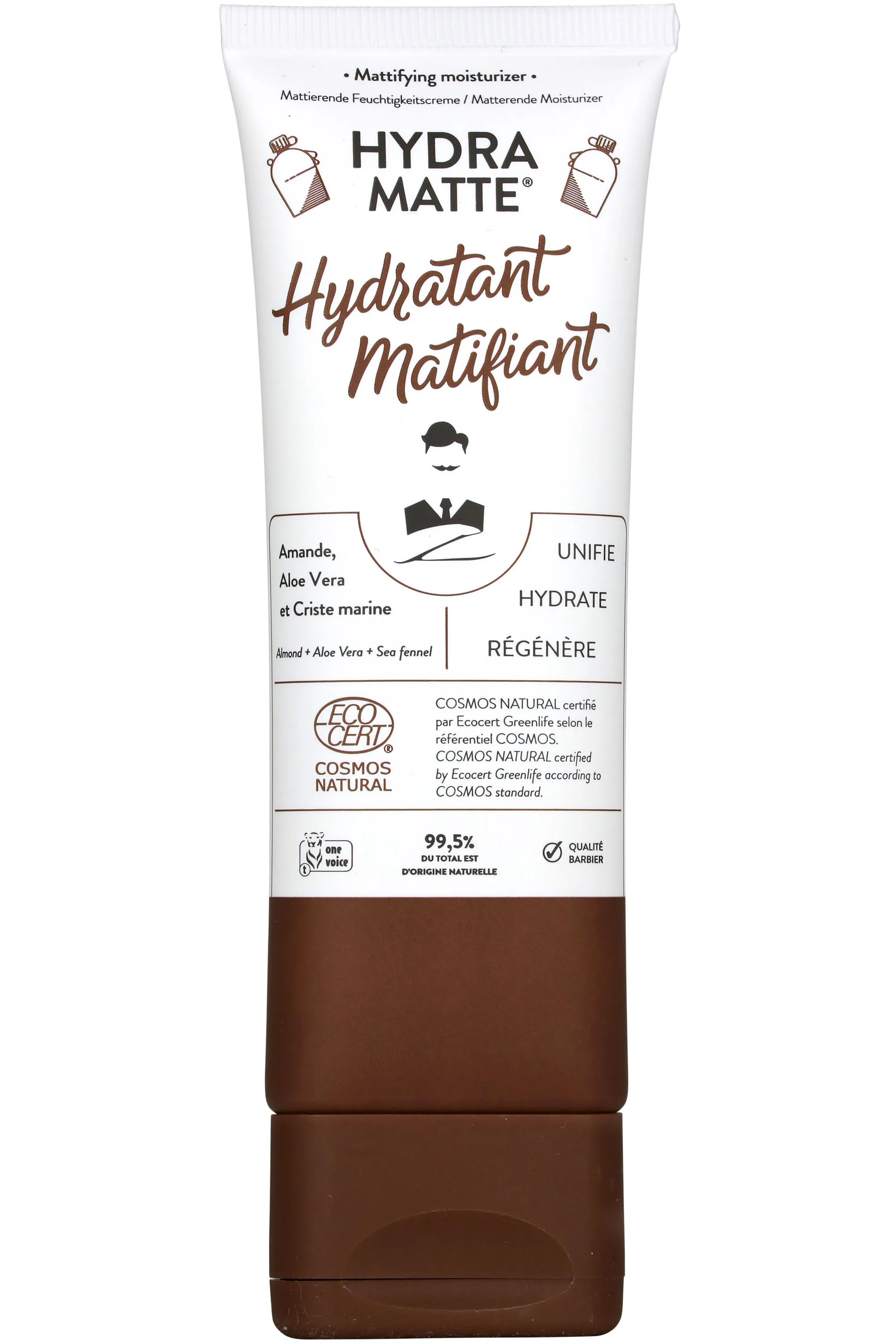 Monsieur Barbier Crème hydratante et matifiante visage homme Hydra Matte-75 ml