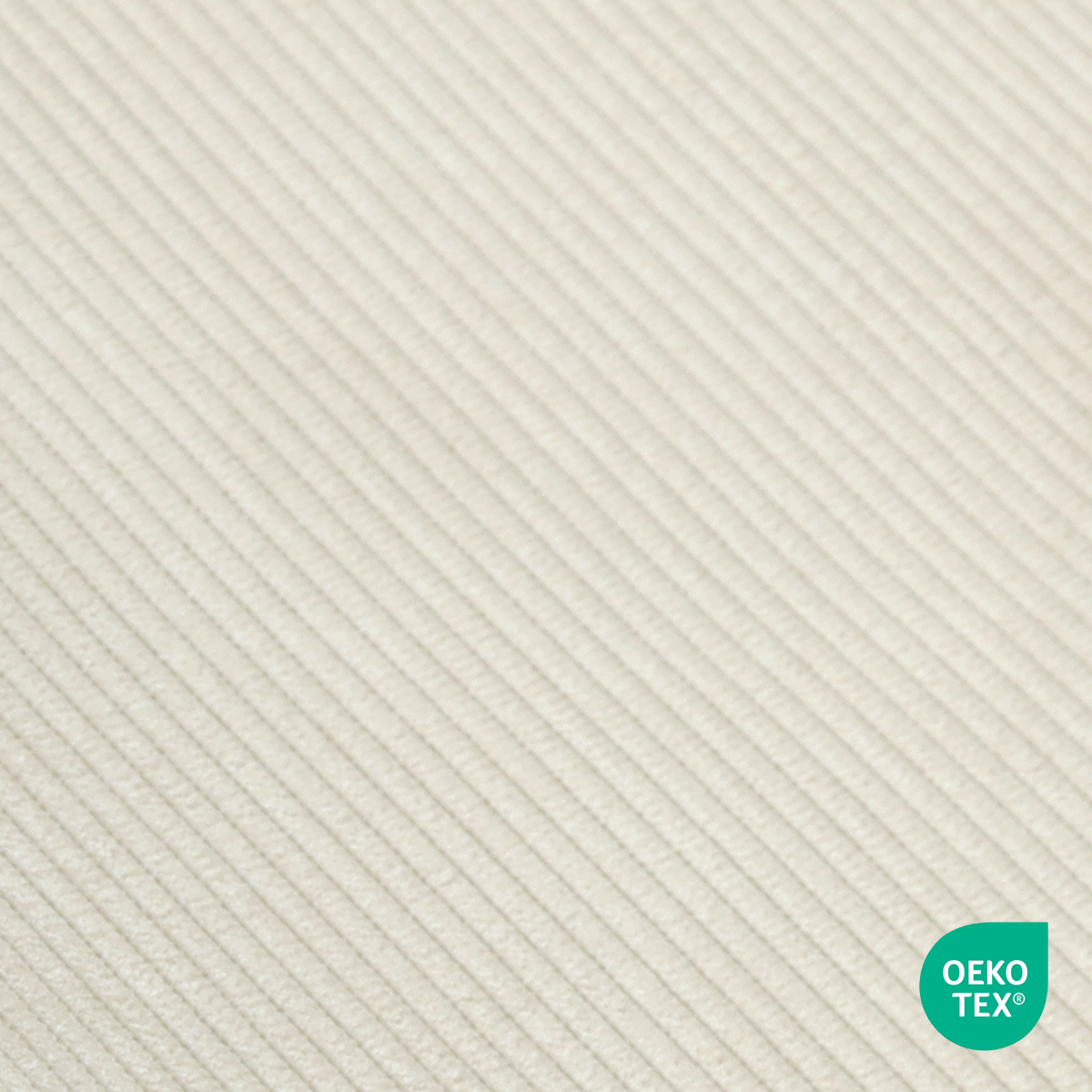 Eetkamerstoel Nena-Fé walnoot houten onderstel rib beige